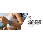Volkano Active Tech Serene Series Watch with Heart Rate Monitor - Silver - Silver - Wearables