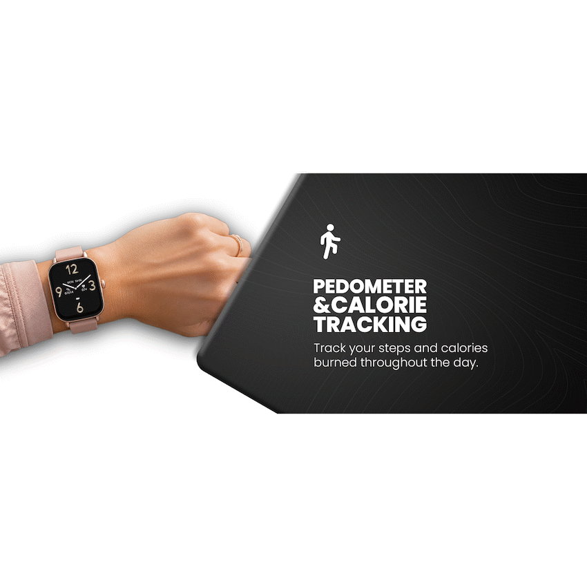 Volkano Active Tech Serene Series Watch with Heart Rate Monitor - Gold - Gold - Wearables