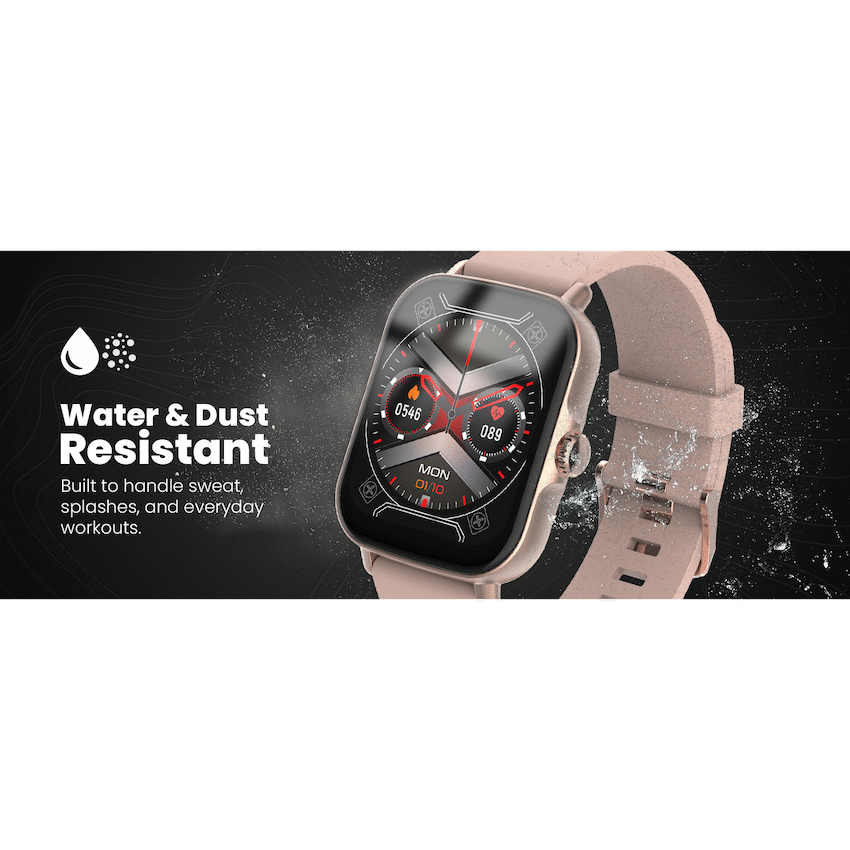 Volkano Active Tech Serene Series Watch with Heart Rate Monitor - Gold - Gold - Wearables