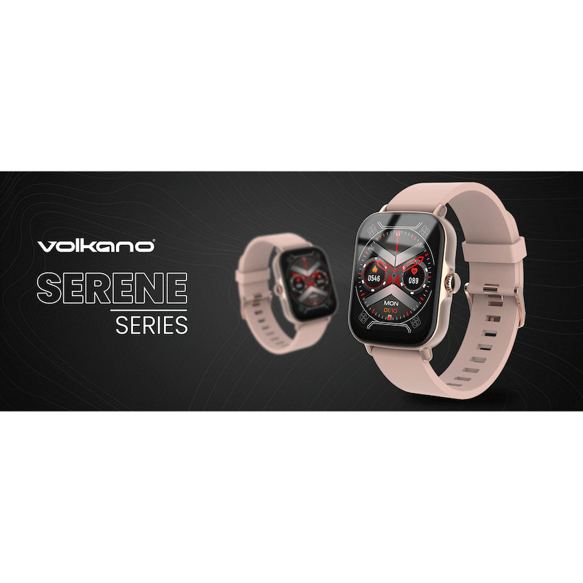 Volkano Active Tech Serene Series Watch with Heart Rate Monitor - Gold - Gold - Wearables