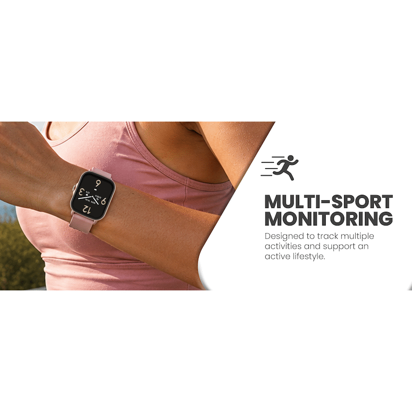 Volkano Active Tech Serene Series Watch with Heart Rate Monitor - Gold - Gold - Wearables