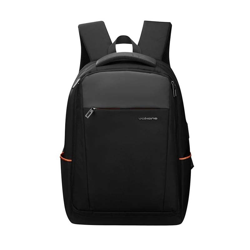 Volkano Atlanta Series 15.6 Inch Laptop Backpack - Black - Black