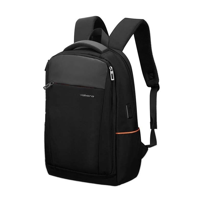 Volkano Atlanta Series 15.6 Inch Laptop Backpack - Black - Black