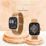 Volkano Ayla Collection Smartwatch with Milanese Strap - Gold - Wearables