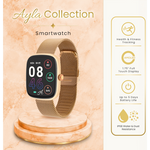 Volkano Ayla Collection Smartwatch with Milanese Strap - Gold - Wearables