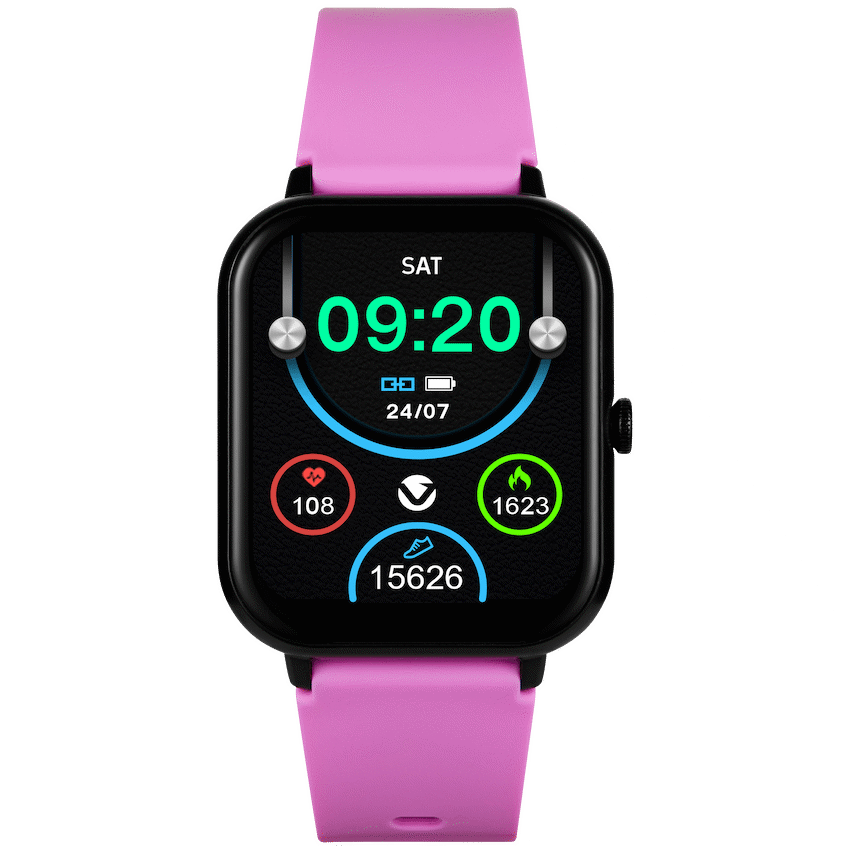Volkano Chroma Series Smartwatch with Flamingo Pink Strap - Pink - Wearables