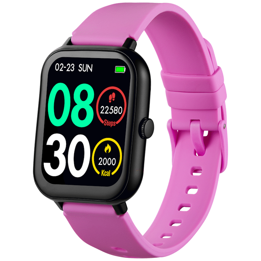 Volkano Chroma Series Smartwatch with Flamingo Pink Strap - Pink - Wearables