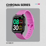 Volkano Chroma Series Smartwatch with Flamingo Pink Strap - Pink - Wearables