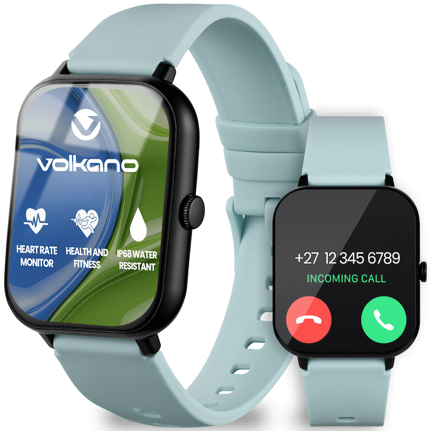 Volkano Chroma Series Smartwatch with Teal Strap - Teal - Wearables