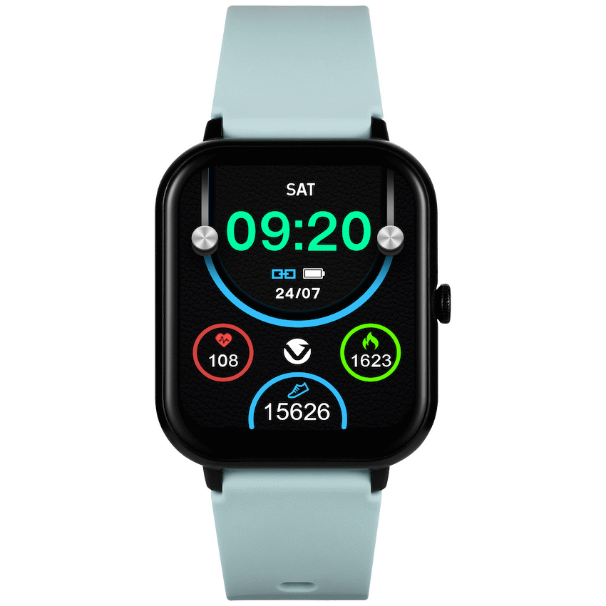 Volkano Chroma Series Smartwatch with Teal Strap - Teal - Wearables