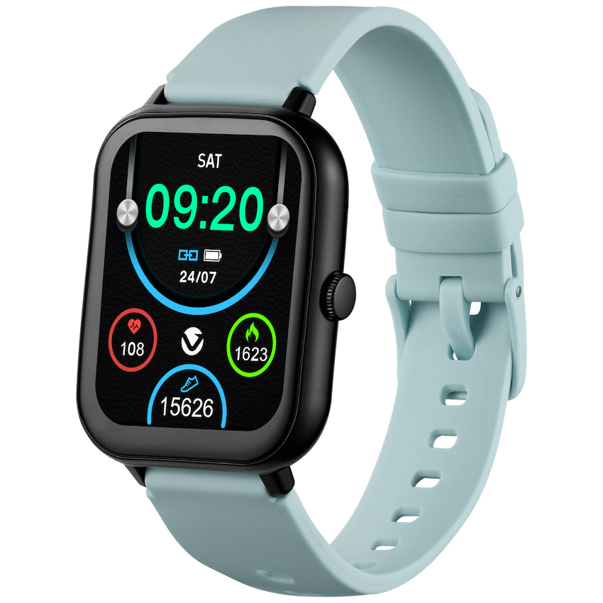 Volkano Chroma Series Smartwatch with Teal Strap - Teal - Wearables