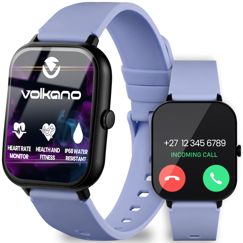 Volkano Chroma Series Smartwatch with Ultramarine Strap - Purple - Wearables