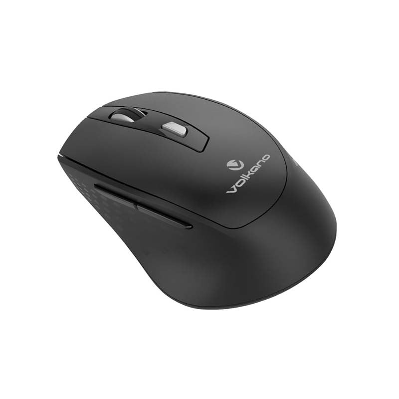 Volkano Chrome Series 2.4Ghz Wireless Ergonomic Mouse - Black - Black