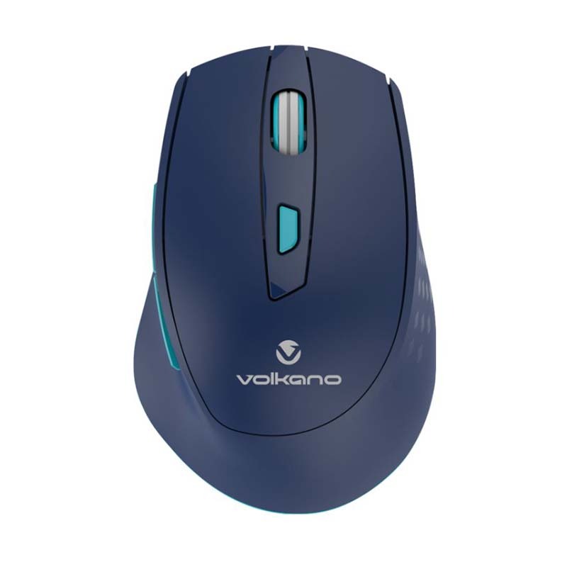 Volkano Chrome Series 2.4Ghz Wireless Ergonomic Mouse - Blue - Blue