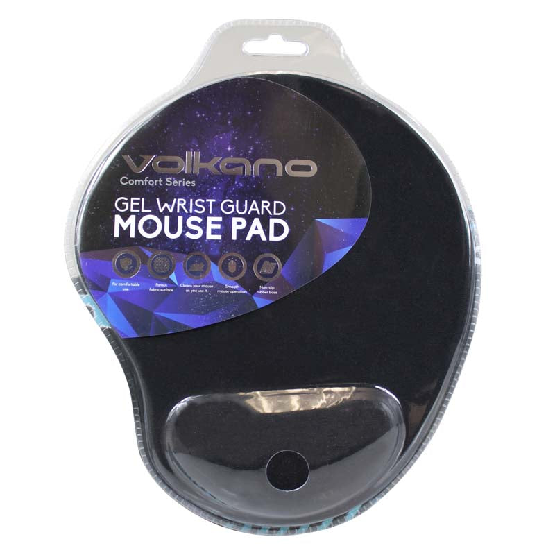 Volkano Comfort Series Gel Wristguard Mousepad - Black