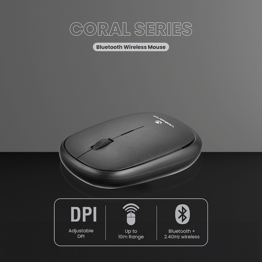 Volkano Coral series Bluetooth Wireless Mouse - Black – Technomobi (Pty ...