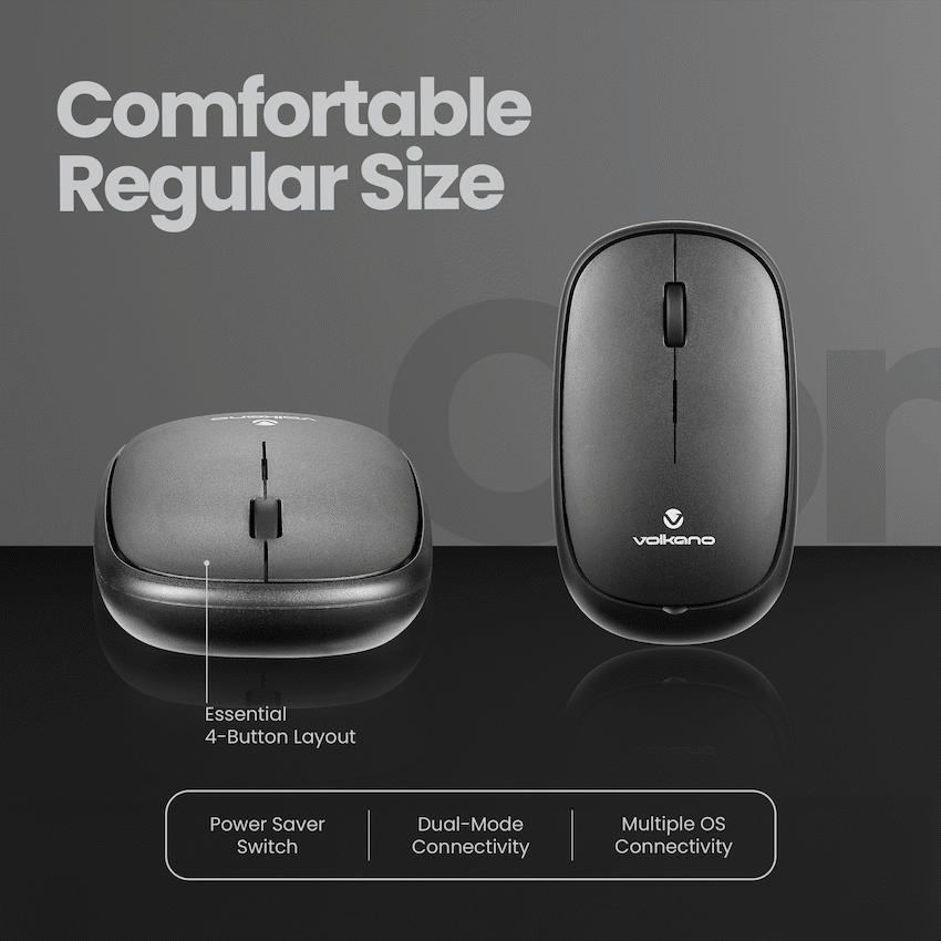 Volkano Coral series Bluetooth Wireless Mouse - Black – Technomobi (Pty ...