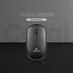 Volkano Coral series Bluetooth Wireless Mouse - Black - Black - Computer Peripherals