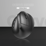 Volkano Curve Series Ergonomic Bluetooth Wireless Mouse - Black - Black - Computer Peripherals