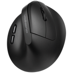 Volkano Curve Series Ergonomic Bluetooth Wireless Mouse - Black - Black - Computer Peripherals