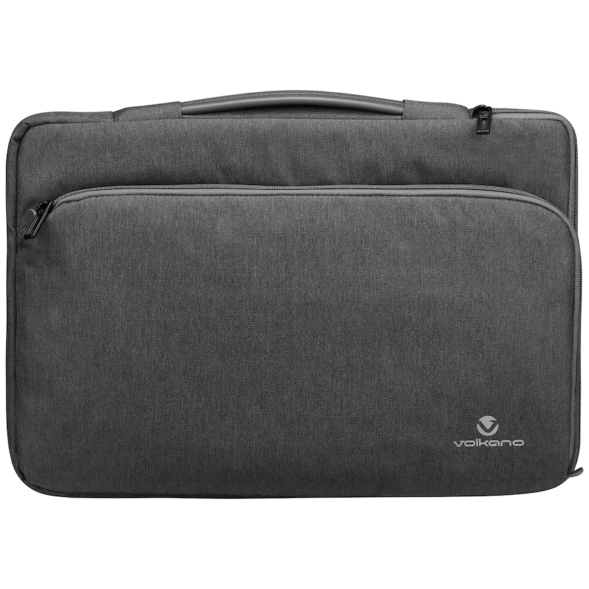 Volkano Deluxe 15.6’’ Laptop Sleeve - Charcoal - Charcoal - Bags