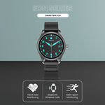 Volkano Eon Series Bluetooth Calling AMOLED Smartwatch - Black - Black - Wearables