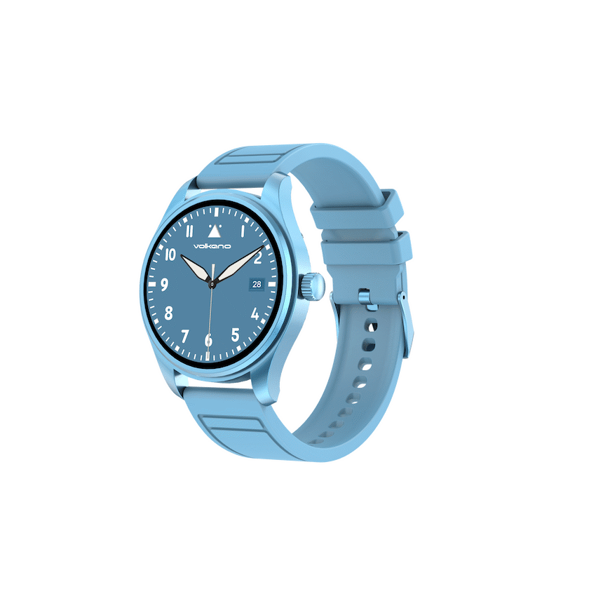 Volkano Eon Series Bluetooth Calling AMOLED Smartwatch - Blue - Blue - Wearables