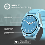 Volkano Eon Series Bluetooth Calling AMOLED Smartwatch - Blue - Blue - Wearables
