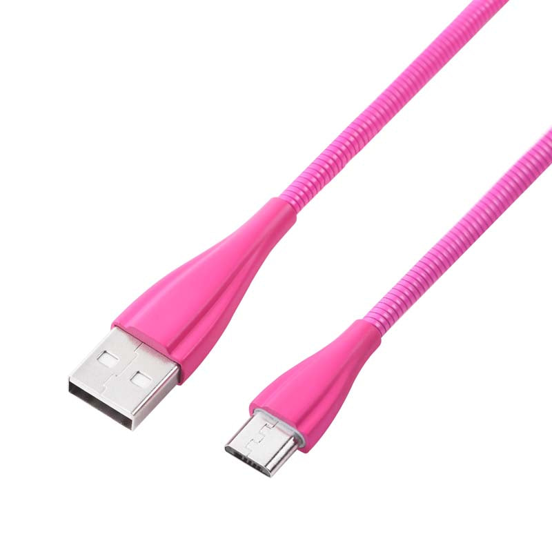 Volkano Fashion Series Cable Micro USB 1.8m - Lumo Pink