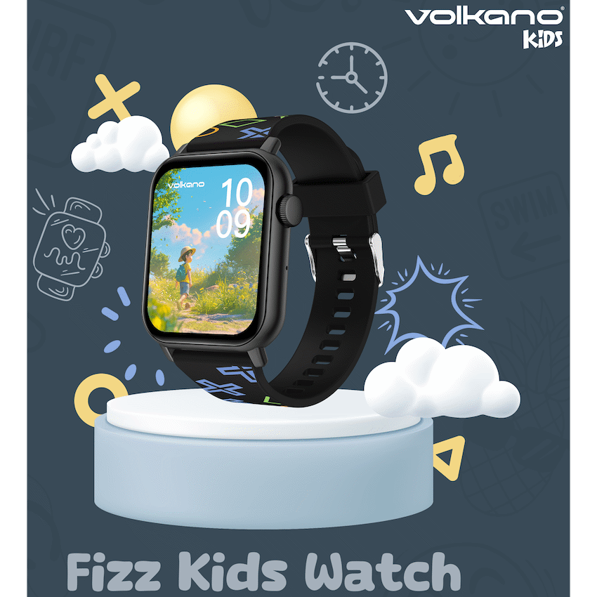 Volkano Fizz Kids Watch - Black - Black