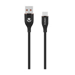 Volkano Flexi Series 18W USB to Micro USB 1.5M - Black - Black