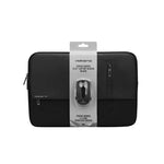 Volkano Focus Series 15.6 Laptop Sleeve & Wireless Mouse - Black