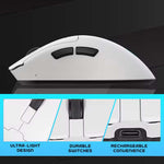 Volkano gaming Arc Ultra-Lightweight Rechargeable Gaming Mouse - White - White - Gaming