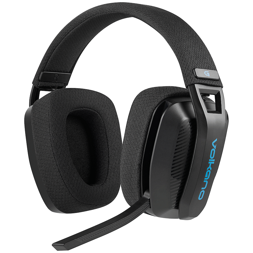 Volkano gaming Eclipse X1 Tri-mode Ultra Lightweight Gaming Headphones - Black - Black - Audio