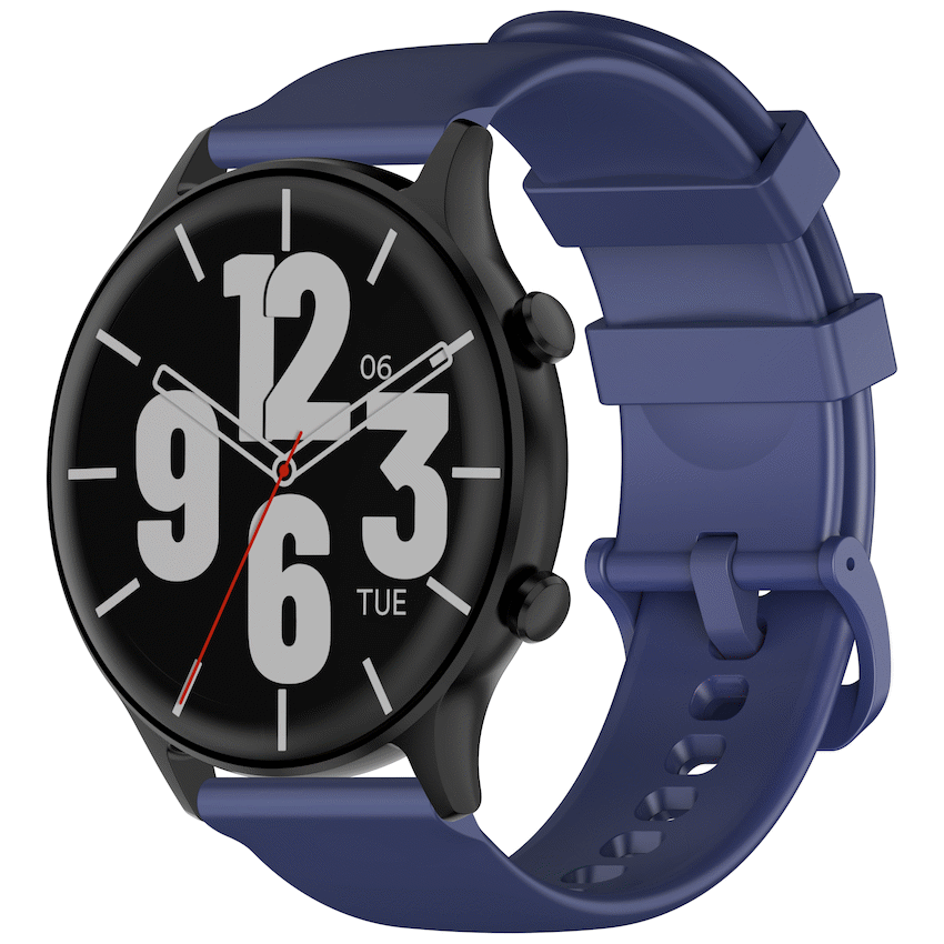 Volkano Halo Series Smartwatch with Bluetooth Calling - Denim Blue - Denim Blue - Wearables