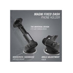 Volkano Hold Series Magnetic Extendable Phone Holder - Black - Black
