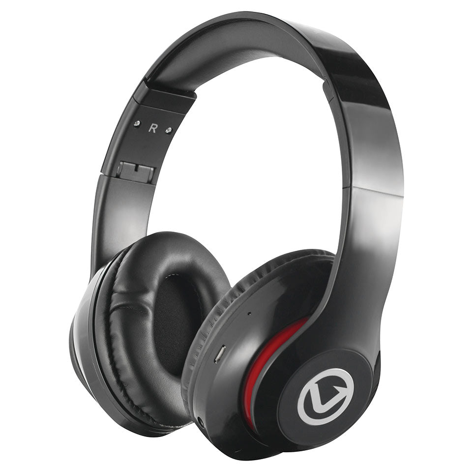 Volkano Impulse Series Bluetooth Headphones - Black - Black