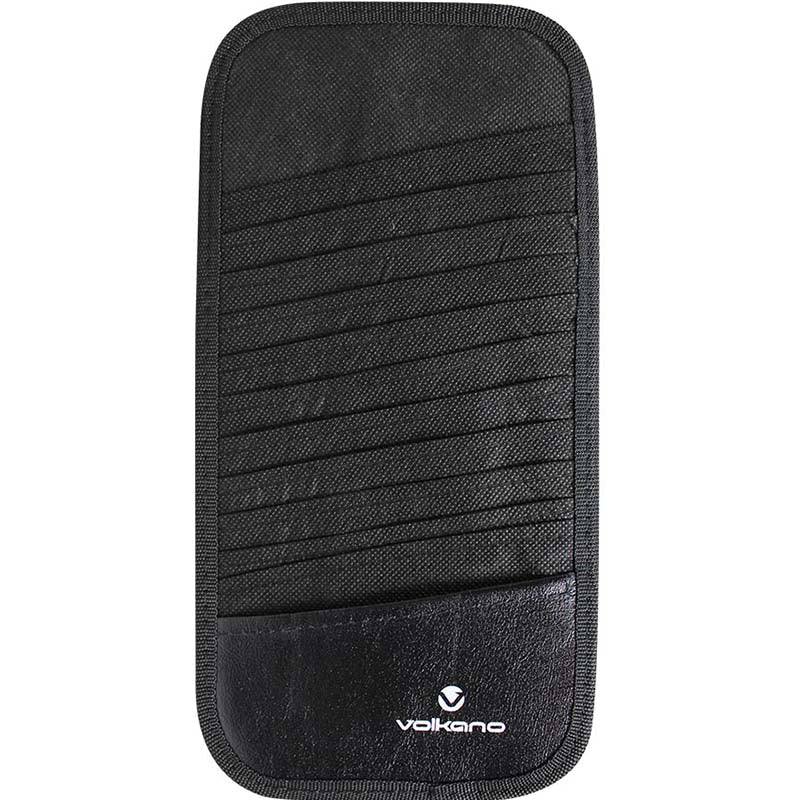 Volkano Iron Series Sun Visor CD Holder 12 Discs - Black