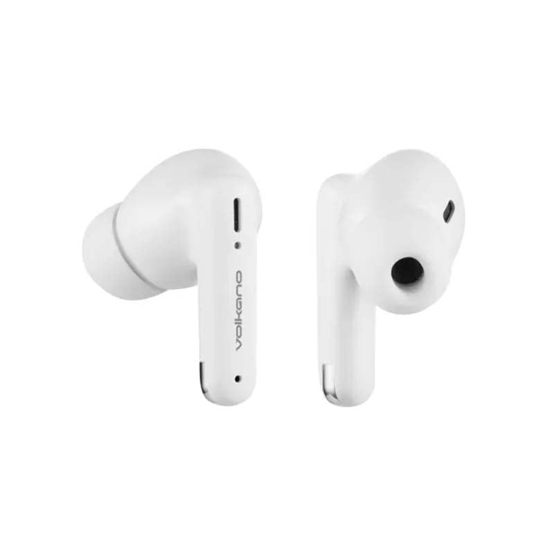 Volkano Jupiter Series True Wireless In-Ear Earphones - White - White