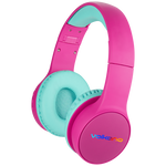 Volkano Kids Atlas Bluetooth Padded Headphones with dB Switch Function - Pink - Audio