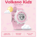 Volkano Kids Digital Watch with Apple Find My - 3ATM Waterproof (Anti-Lost) - Pink - Pink