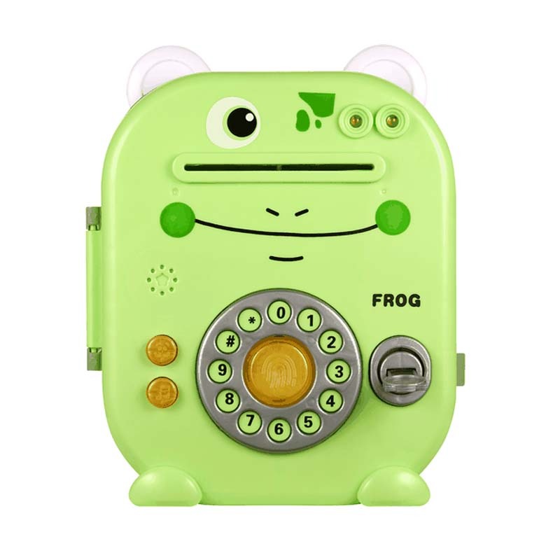 Volkano Kids Frog Series Money Saving Vault - Green - Green