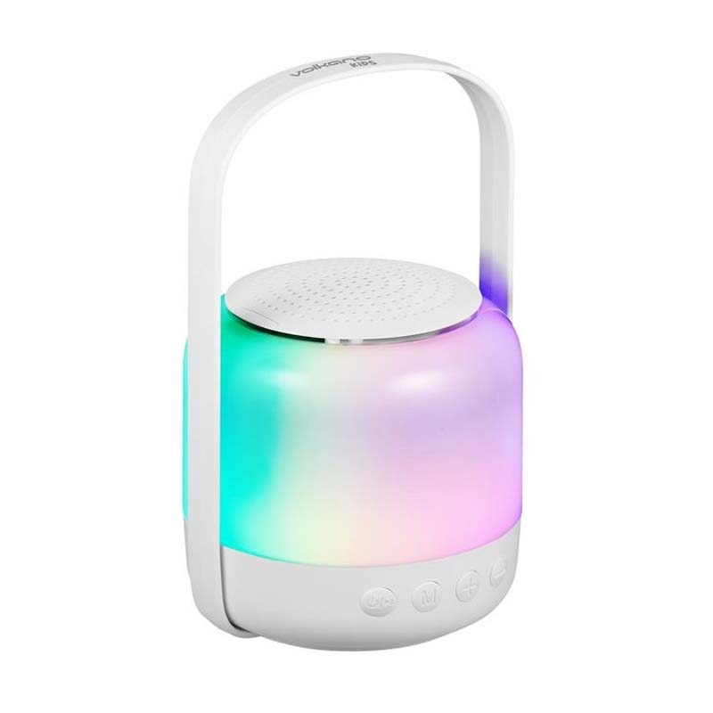 Volkano Kids Glow Series Speaker with Light - White - White