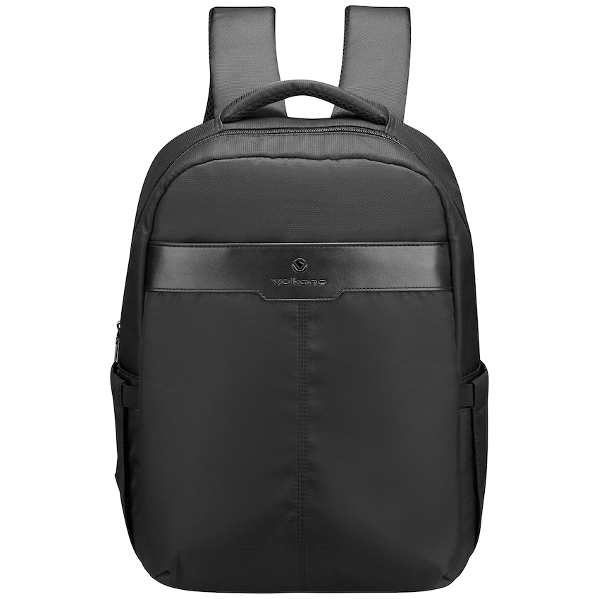 Volkano Logan 15.6’’ Laptop Backpack - Black - Black - Bags