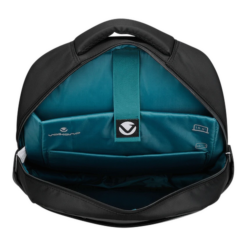 Volkano Logan 15.6’’ Laptop Backpack - Black - Black - Bags