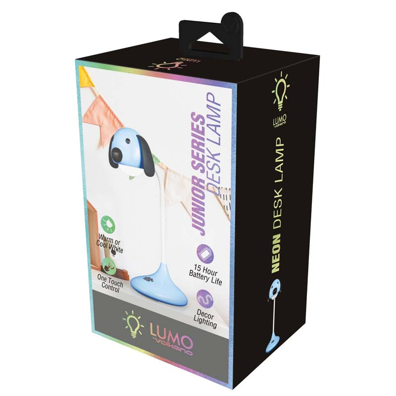 Volkano Lumo Neon Series LED Desk Lamp - Blue Dog