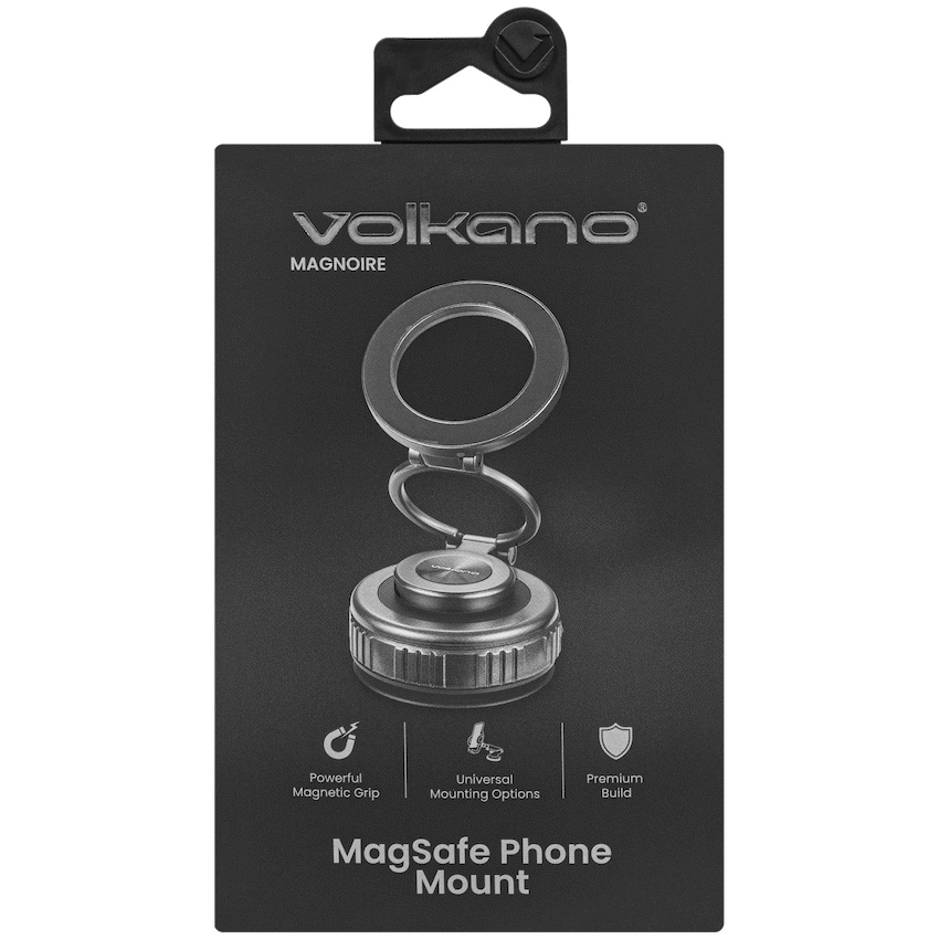 Volkano Magnoire Series Magsafe Phone Mount - Black - Black