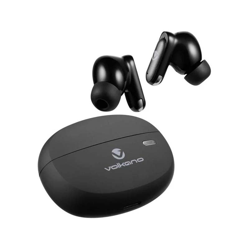 Volkano Nomad Active Noise Cancelling True Wireless Earphones - Black - Black