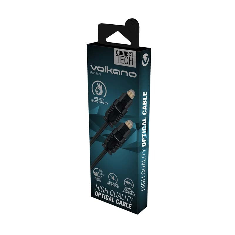 Volkano Optical Cable 1 5m - Black - Black