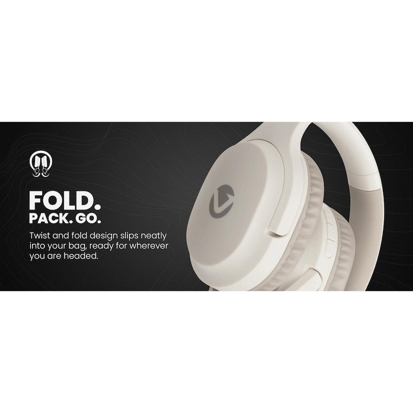 Volkano Pebble Series Bluetooth Headphones - Khaki - Khaki - Audio